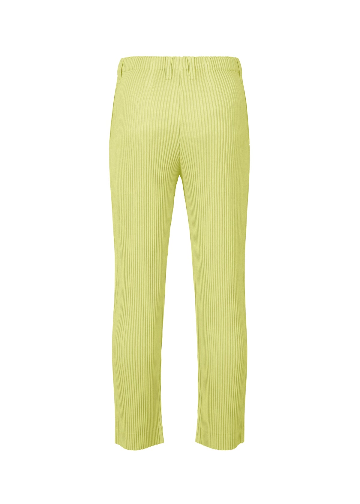 A detail shot of the Homme Plisse Issey Miyake LINEN LIKE trousers.