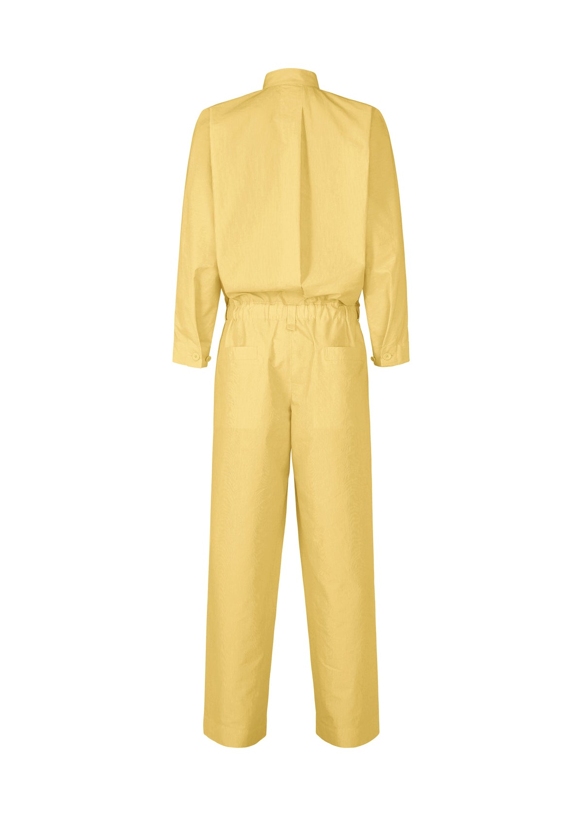 A detail shot of the Homme Plisse Issey Miyake FRESHEN jumpsuit.