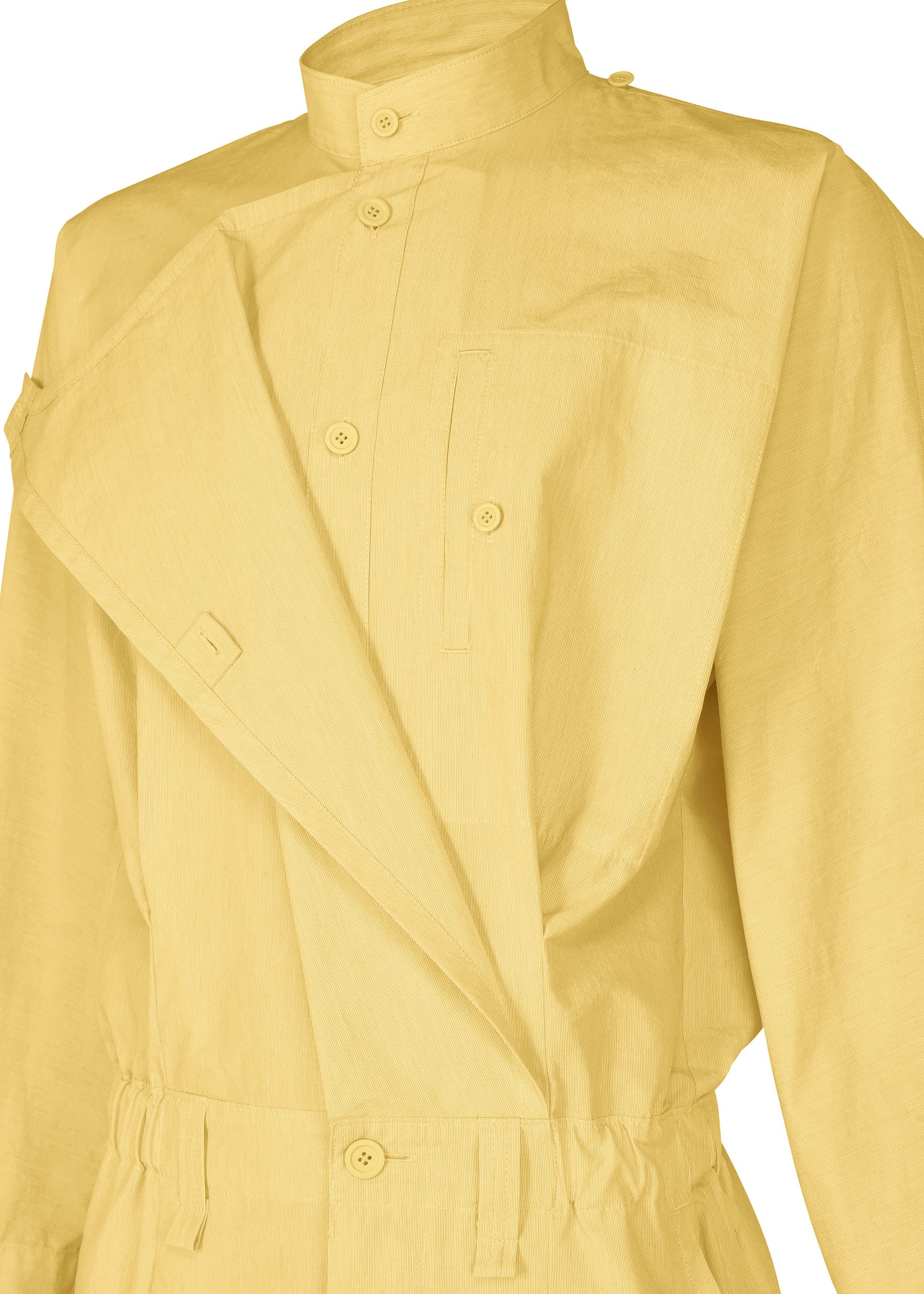 A detail shot of the Homme Plisse Issey Miyake FRESHEN jumpsuit.