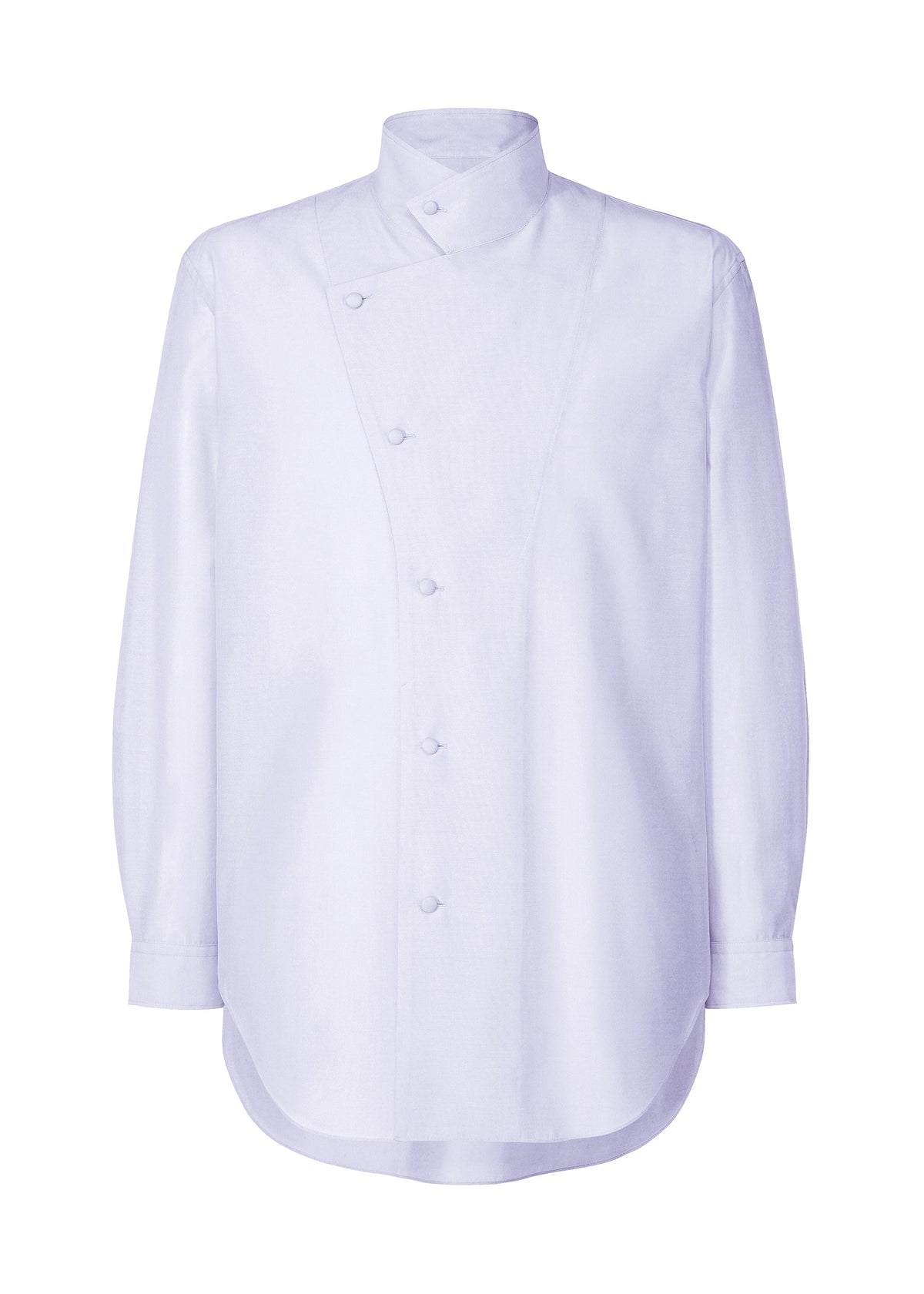 A product shot of the HOMME PLISSE ISSEY MIYAKE CRYSTALLINE WOOL BLEND prêt à porter in special white (07).