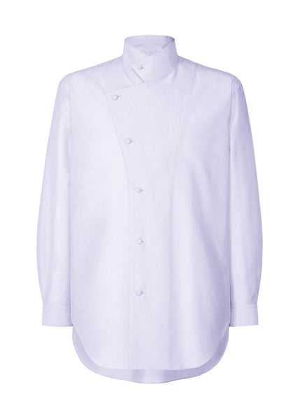 CRYSTALLINE WOOL BLEND Shirt White Blue – ISSEY MIYAKE EU