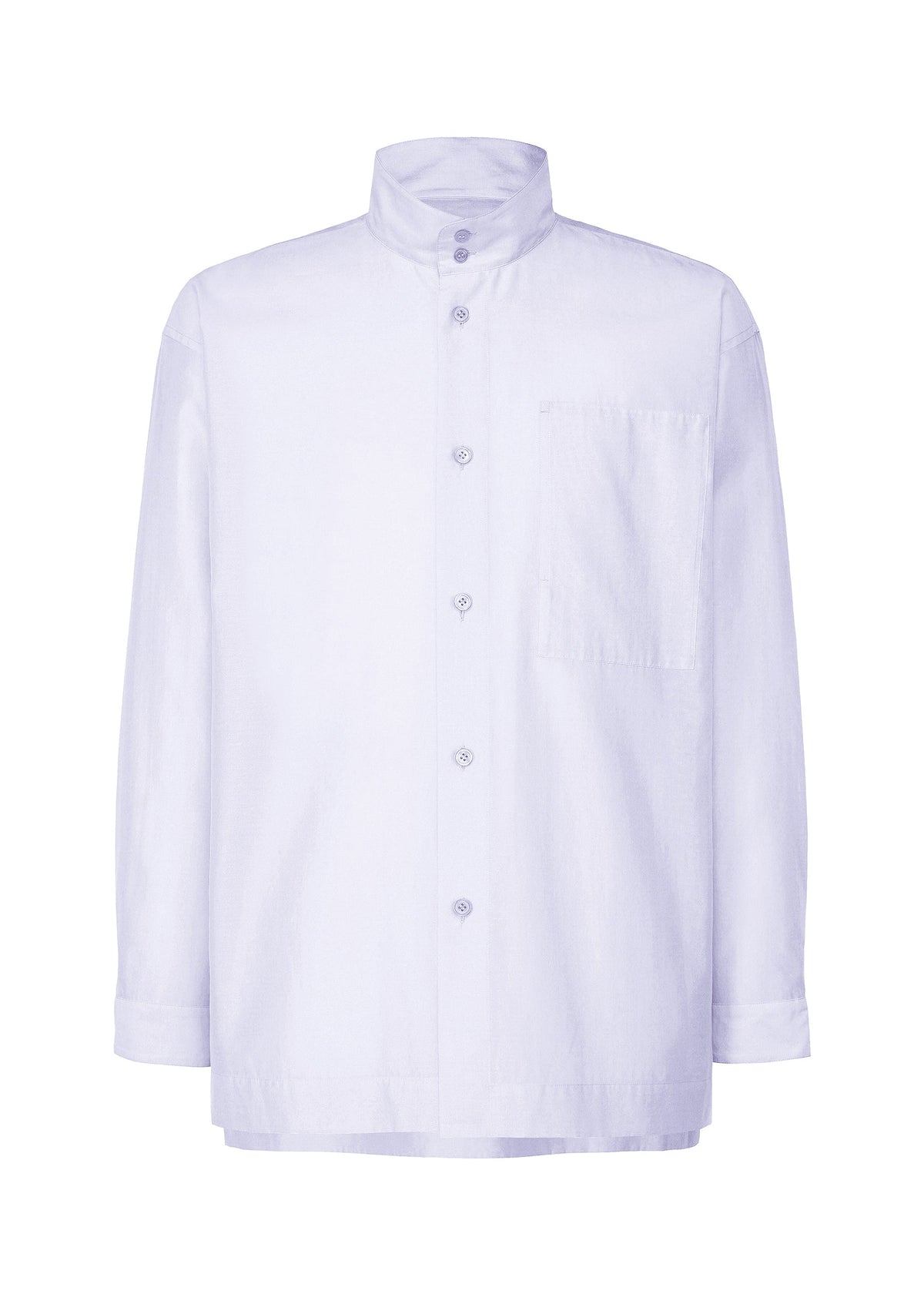A product shot of the HOMME PLISSE ISSEY MIYAKE CRYSTALLINE WOOL BLEND prêt à porter in special white (07).