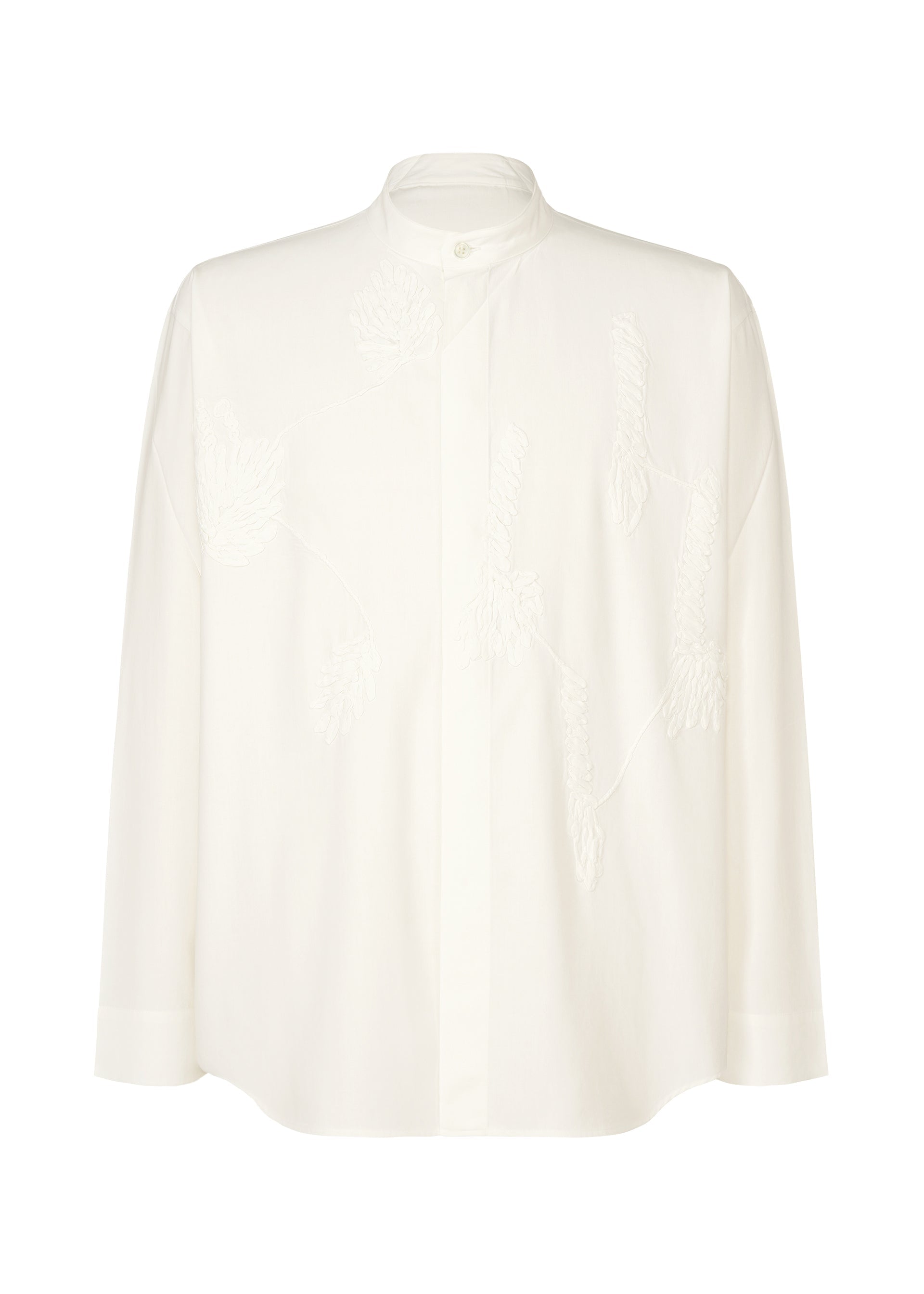 A product shot of the Homme Plisse Issey Miyake EMBROIDERY PRESS SHIRT prêt à porter in .
