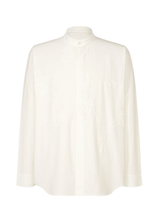 A product shot of the Homme Plisse Issey Miyake EMBROIDERY PRESS SHIRT prêt à porter in .