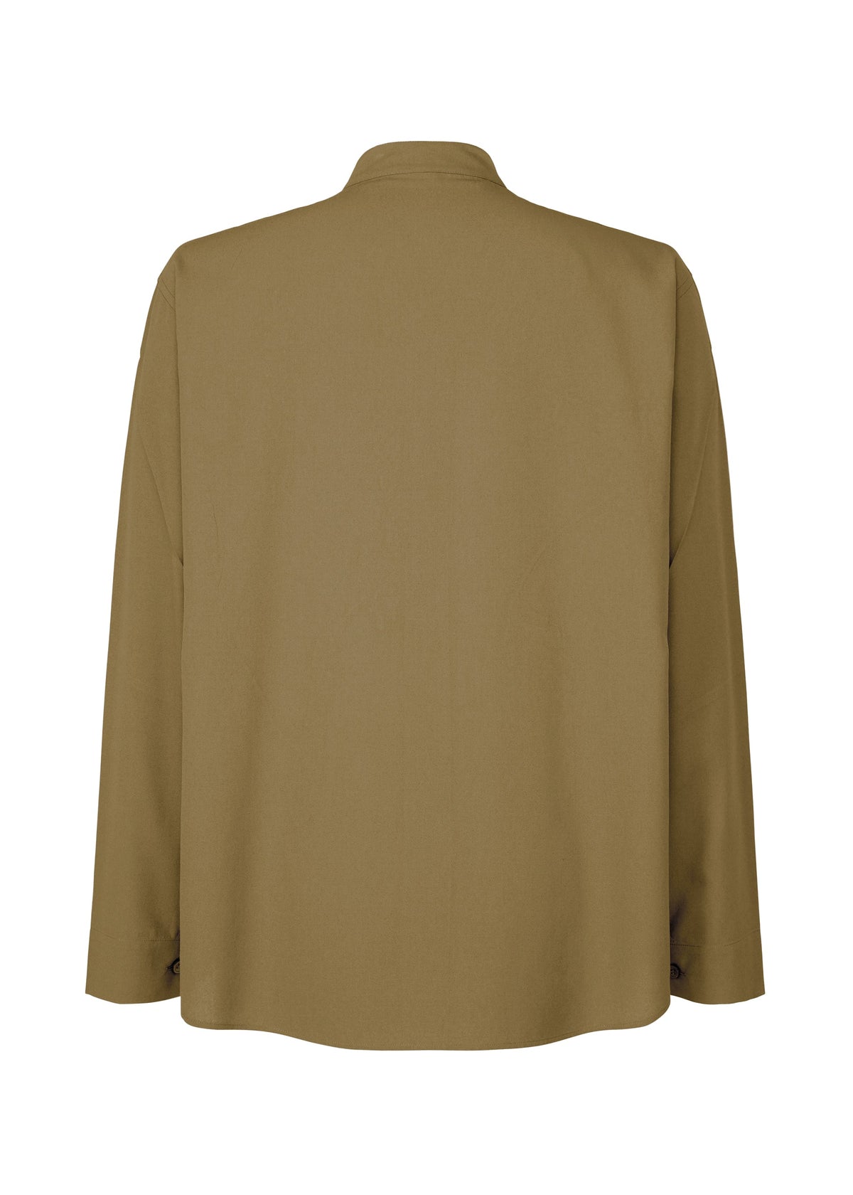 A detail shot of the Homme Plisse Issey Miyake EMBROIDERY PRESS SHIRT prêt à porter.