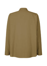 A detail shot of the Homme Plisse Issey Miyake EMBROIDERY PRESS SHIRT prêt à porter.