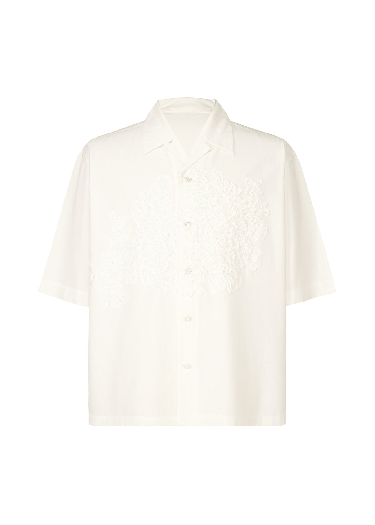 A product shot of the Homme Plisse Issey Miyake EMBROIDERY PRESS SHIRT prêt à porter in .