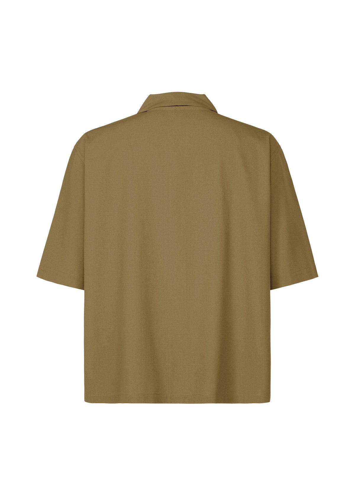 A detail shot of the Homme Plisse Issey Miyake EMBROIDERY PRESS SHIRT prêt à porter.