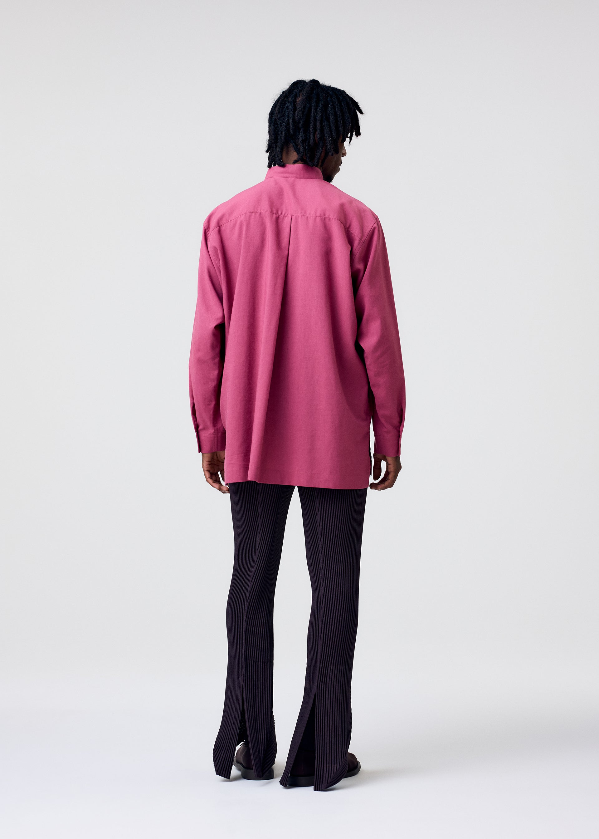 PL RAMIE SHIRT Long-sleeved Shirt Wine Red – ISSEY MIYAKE EU