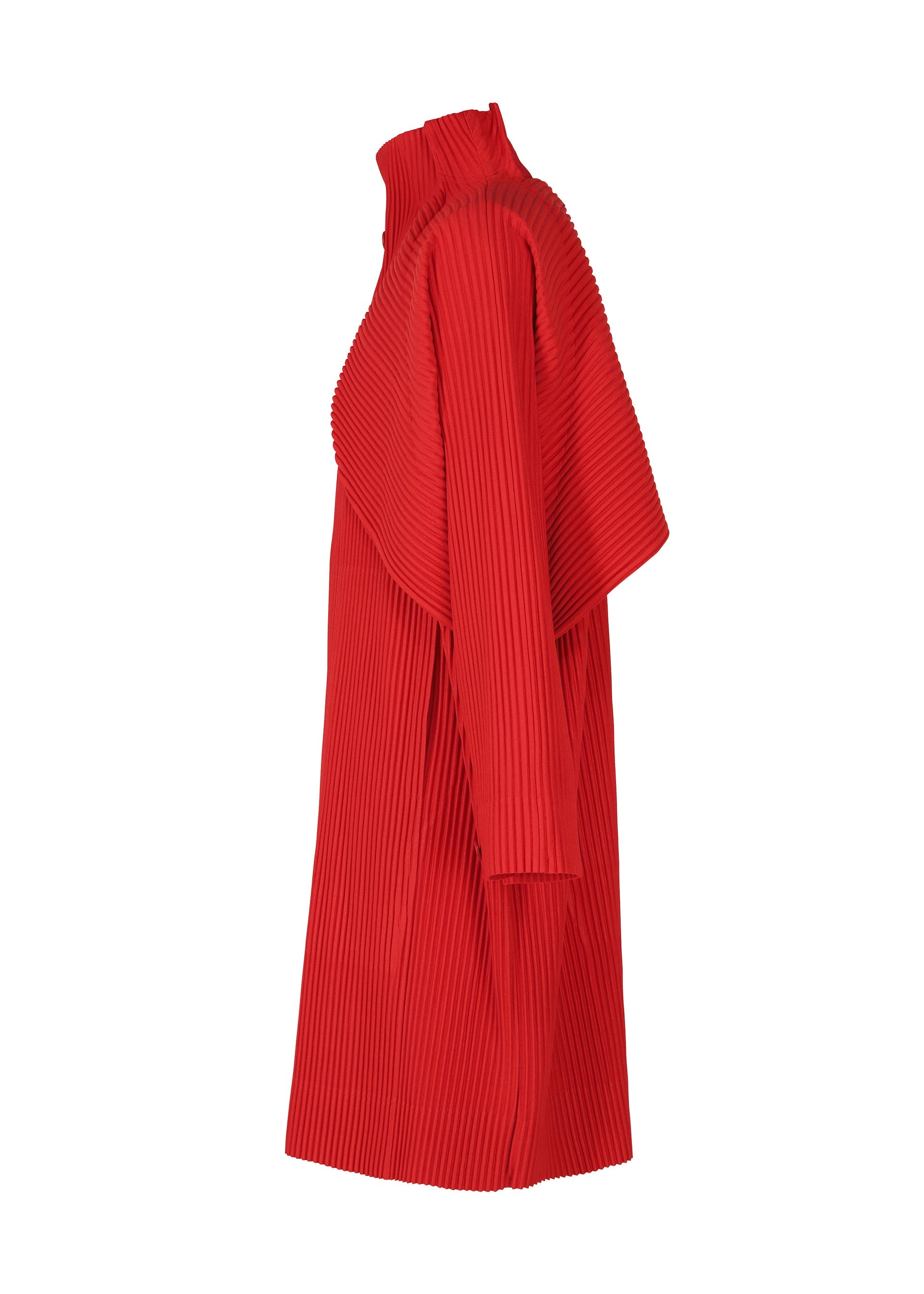 COVER AND FOLD Coat Tomato Red – ISSEY MIYAKE EU