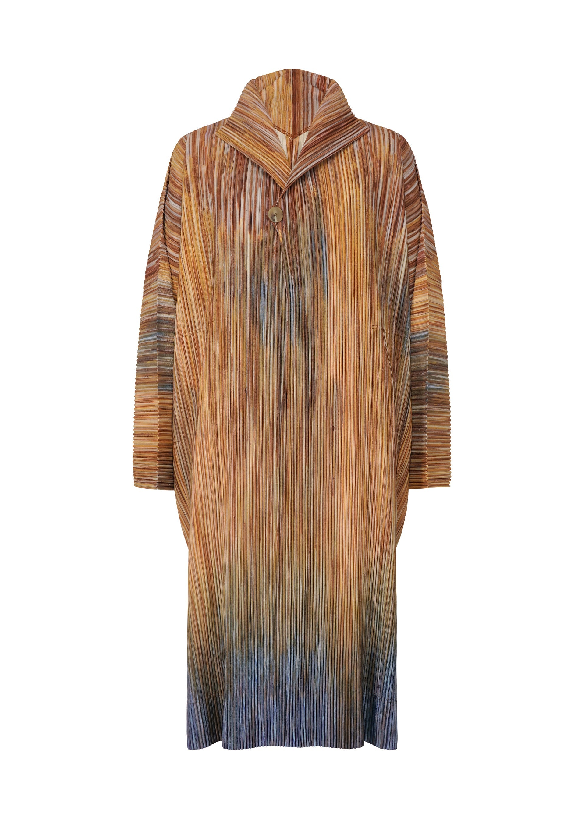 PAINT BRUSH CLOSE-UP Coat Brown – ISSEY MIYAKE EU