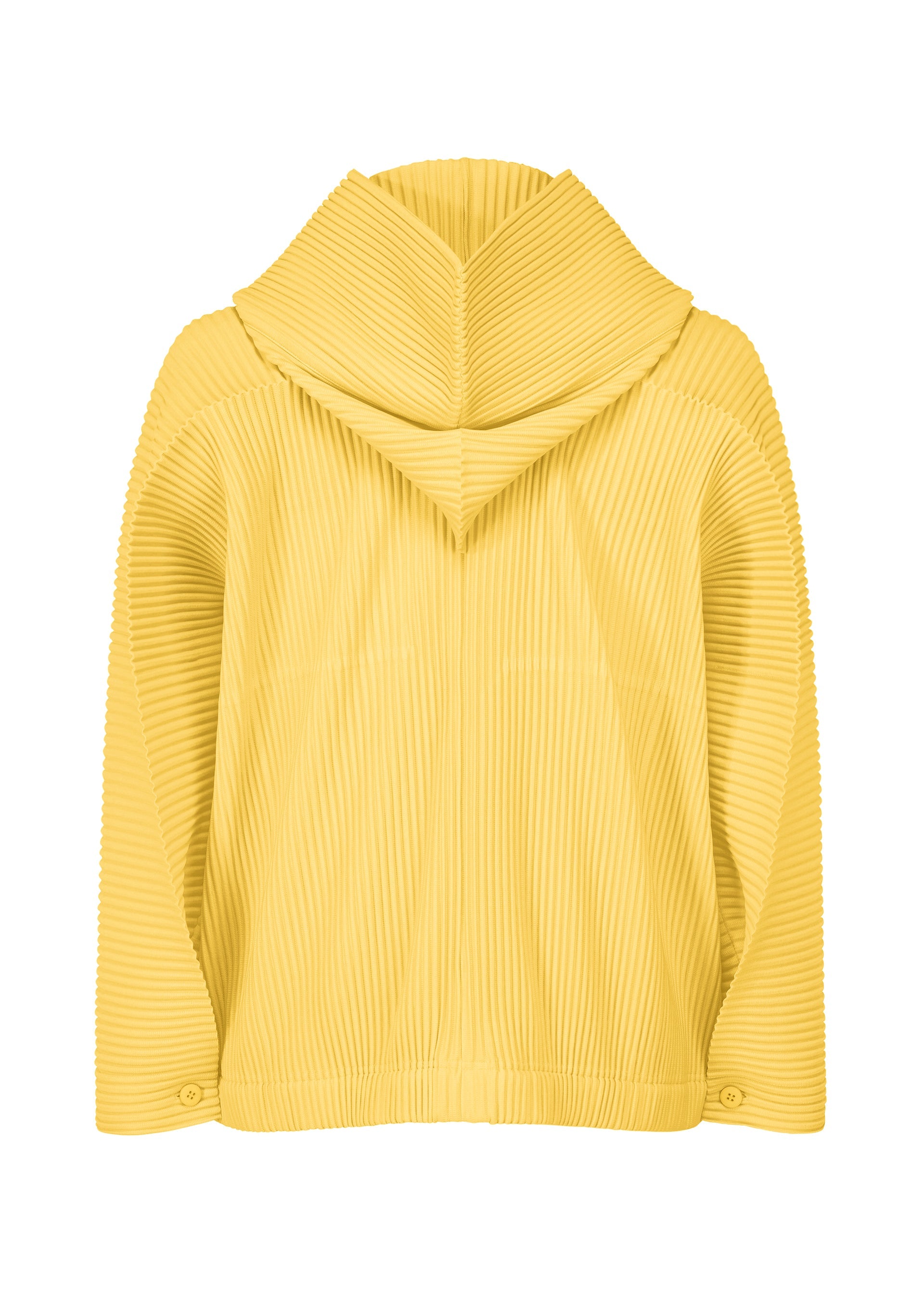 A detail shot of the Homme Plisse Issey Miyake MONTHLY COLORS MARCH prêt à porter.