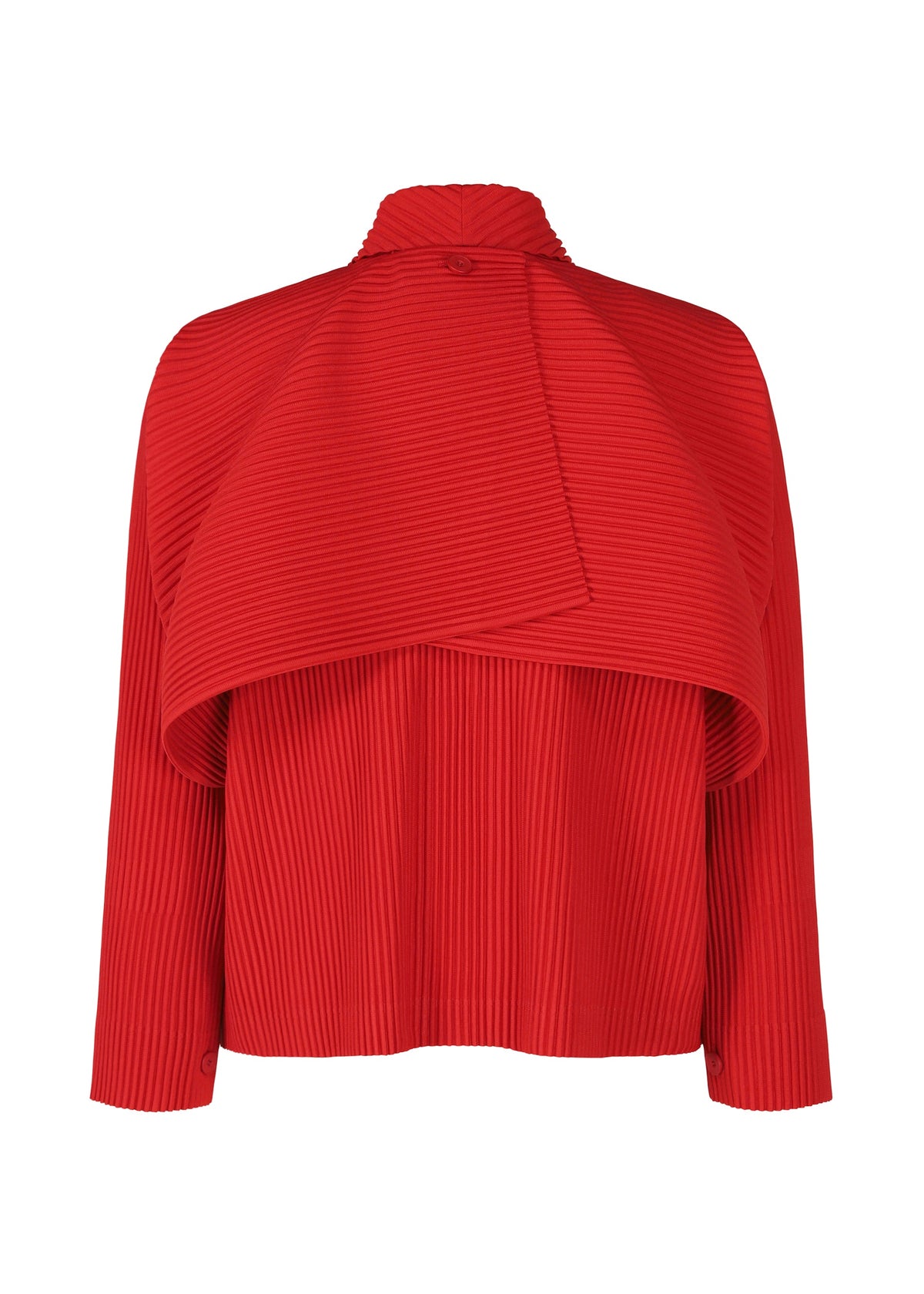 A detail shot of the HOMME PLISSE ISSEY MIYAKE COVER AND FOLD prêt à porter.