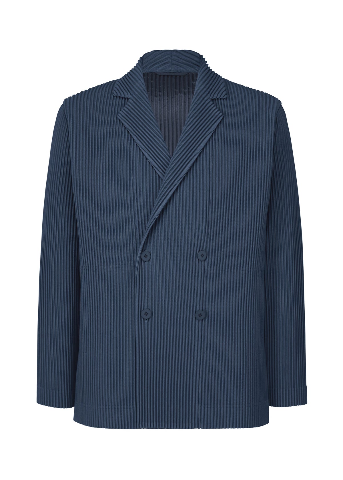 A product shot of the HOMME PLISSE ISSEY MIYAKE TAILORED PLEATS 1 prêt à porter in blue (76).