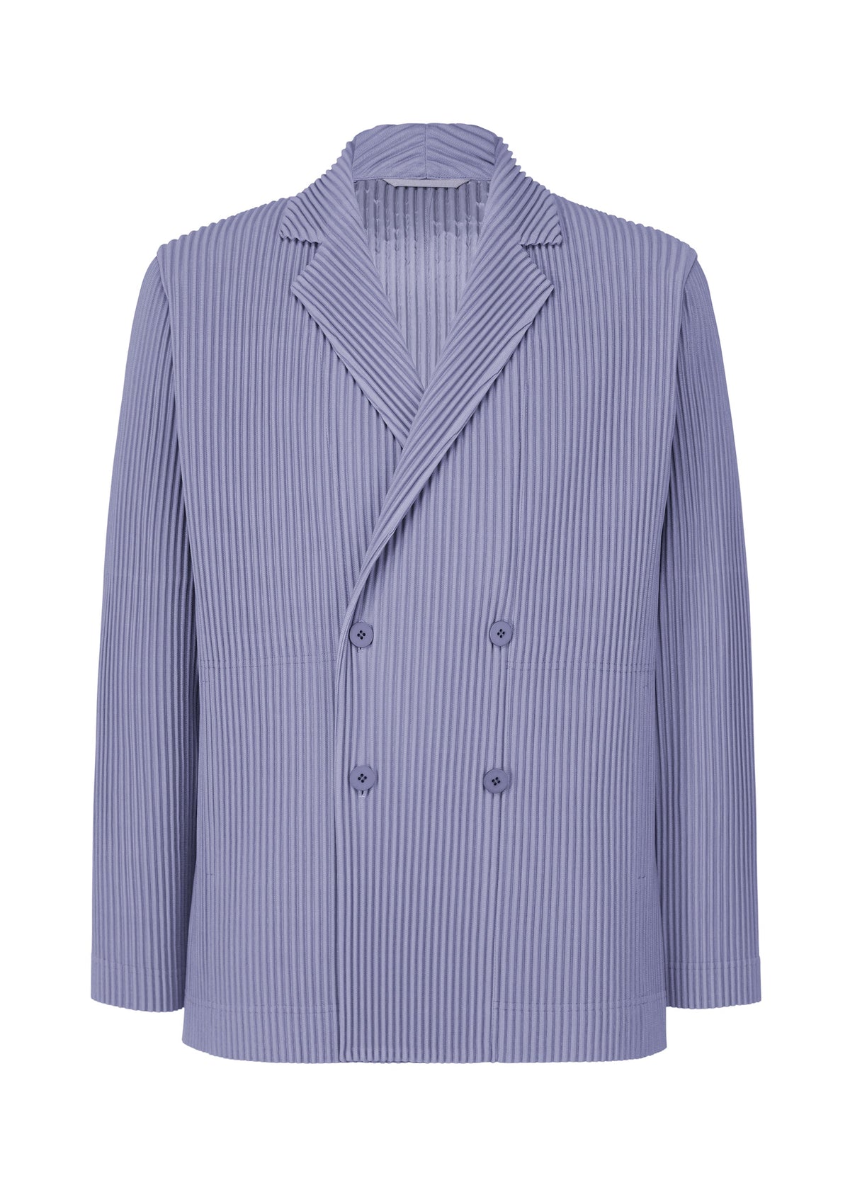 A product shot of the HOMME PLISSE ISSEY MIYAKE TAILORED PLEATS 1 prêt à porter in purple (80).