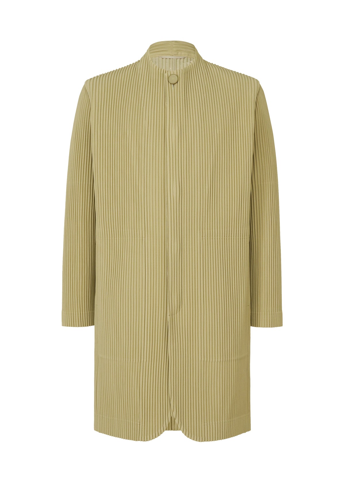 A product shot of the HOMME PLISSE ISSEY MIYAKE TAILORED PLEATS 1 prêt à porter in green (68).