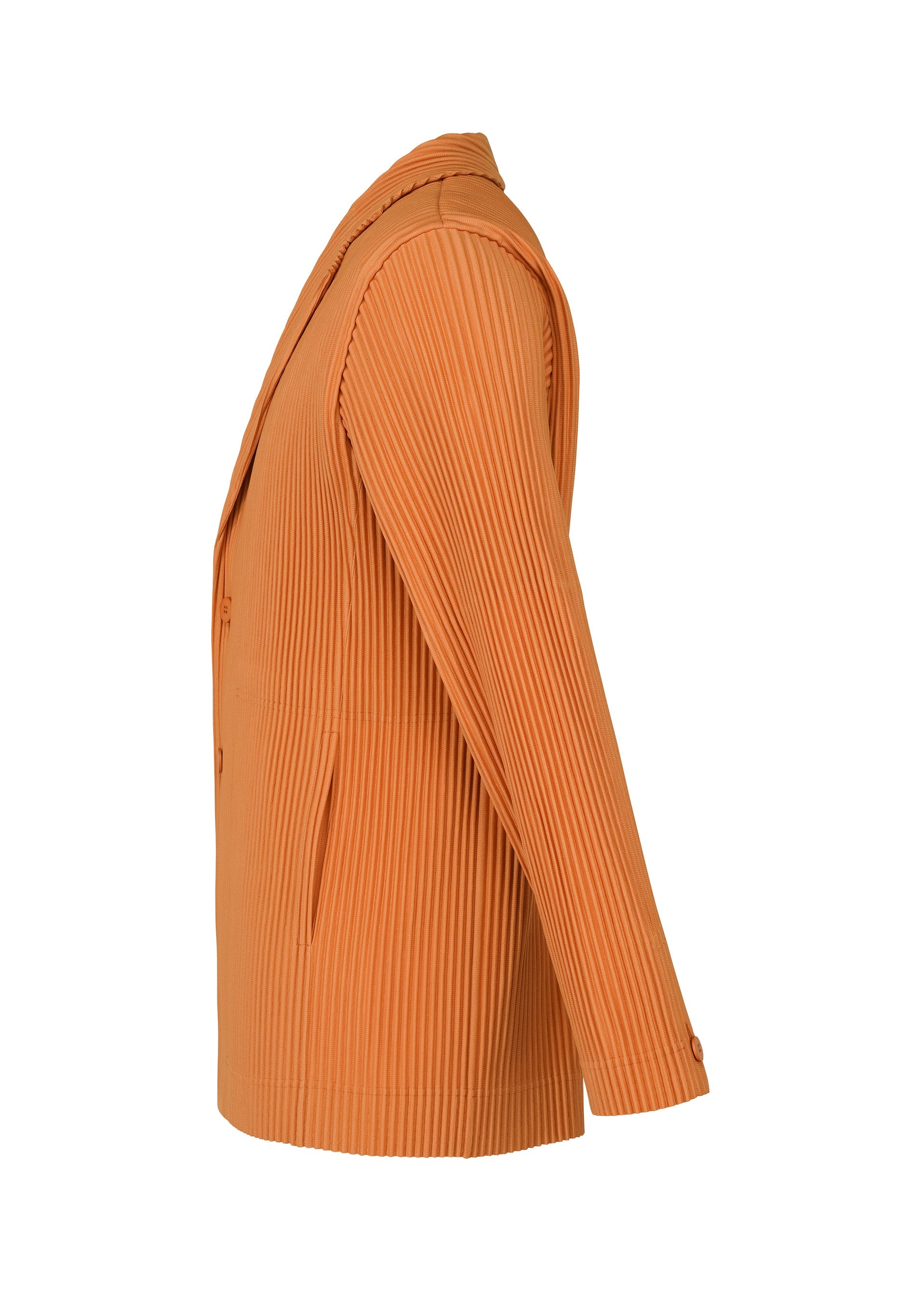 A detail shot of the Homme Plisse Issey Miyake TAILORED PLEATS 2 jacket.