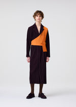 TAILORED PLEATS 2 Jacket Aubergine Black