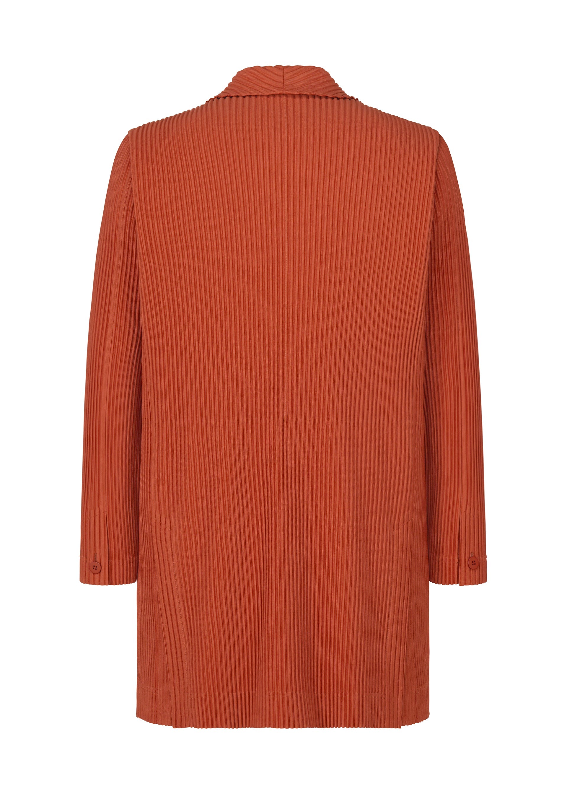 A detail shot of the HOMME PLISSÉ ISSEY MIYAKE TAILORED PLEATS 3 jacket.