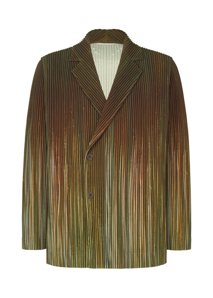 PAINT BRUSH CLOSE-UP Jacket Green – ISSEY MIYAKE EU