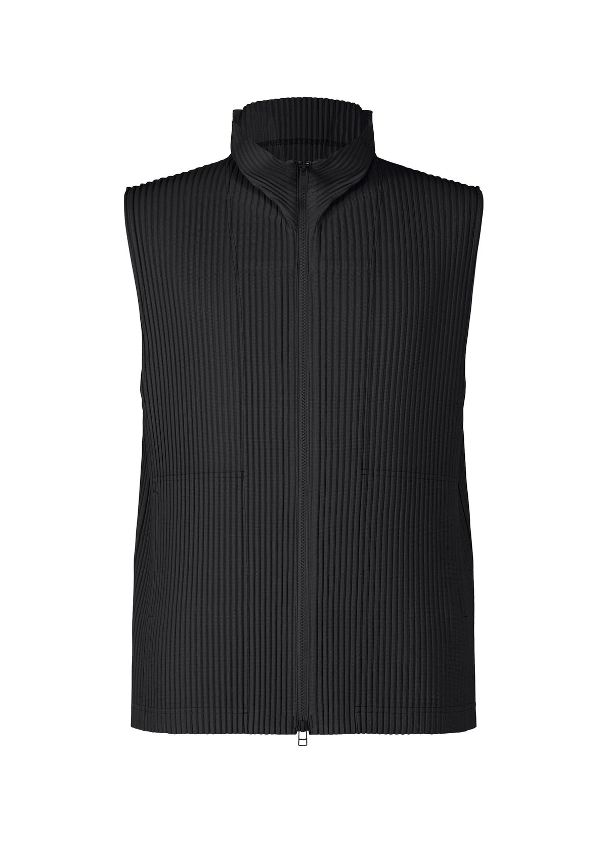 A product shot of the Homme Plisse Issey Miyake MONTHLY COLORS   APRIL vest in .