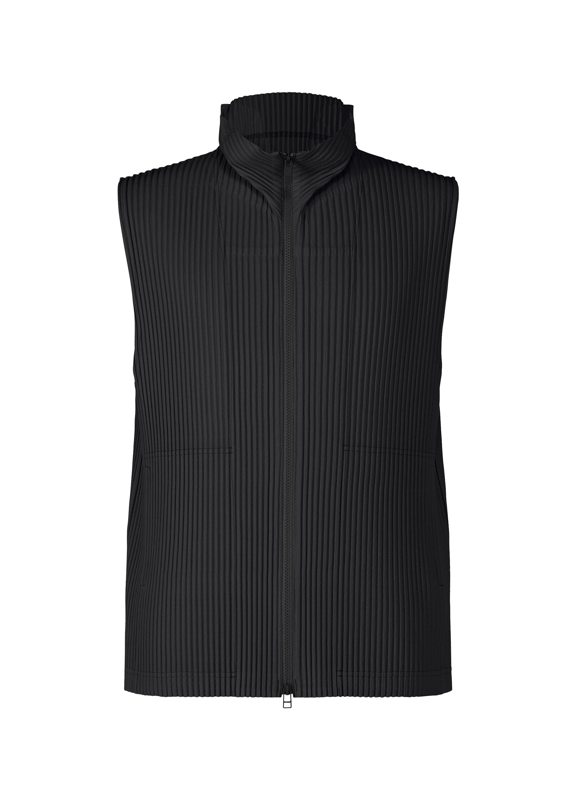 A product shot of the Homme Plisse Issey Miyake MONTHLY COLORS   APRIL vest in .