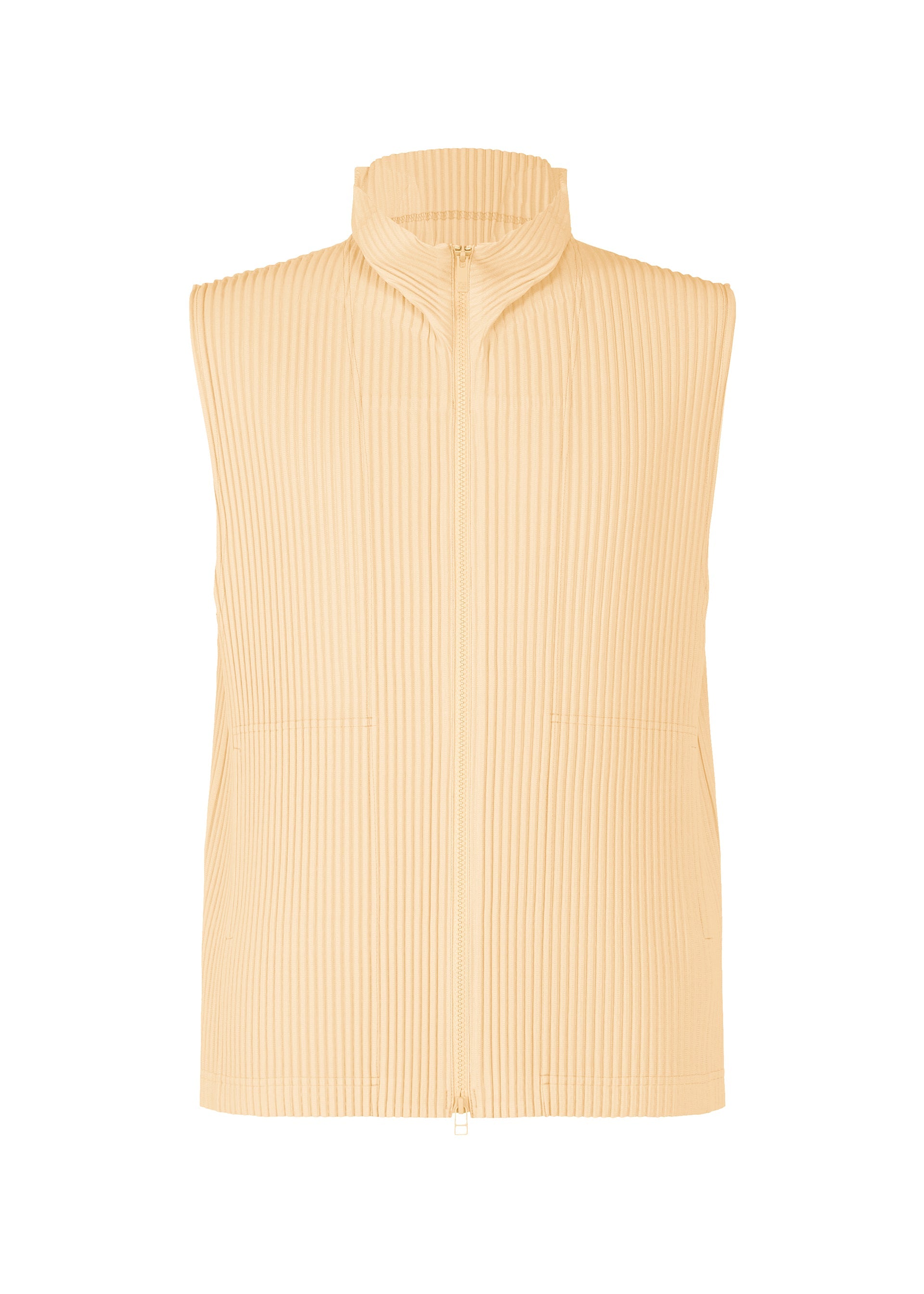 A product shot of the Homme Plisse Issey Miyake MONTHLY COLORS   APRIL vest in .
