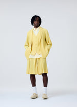 A model wears the Homme Plisse Issey Miyake TAILORED PLEATS 2 vest.
