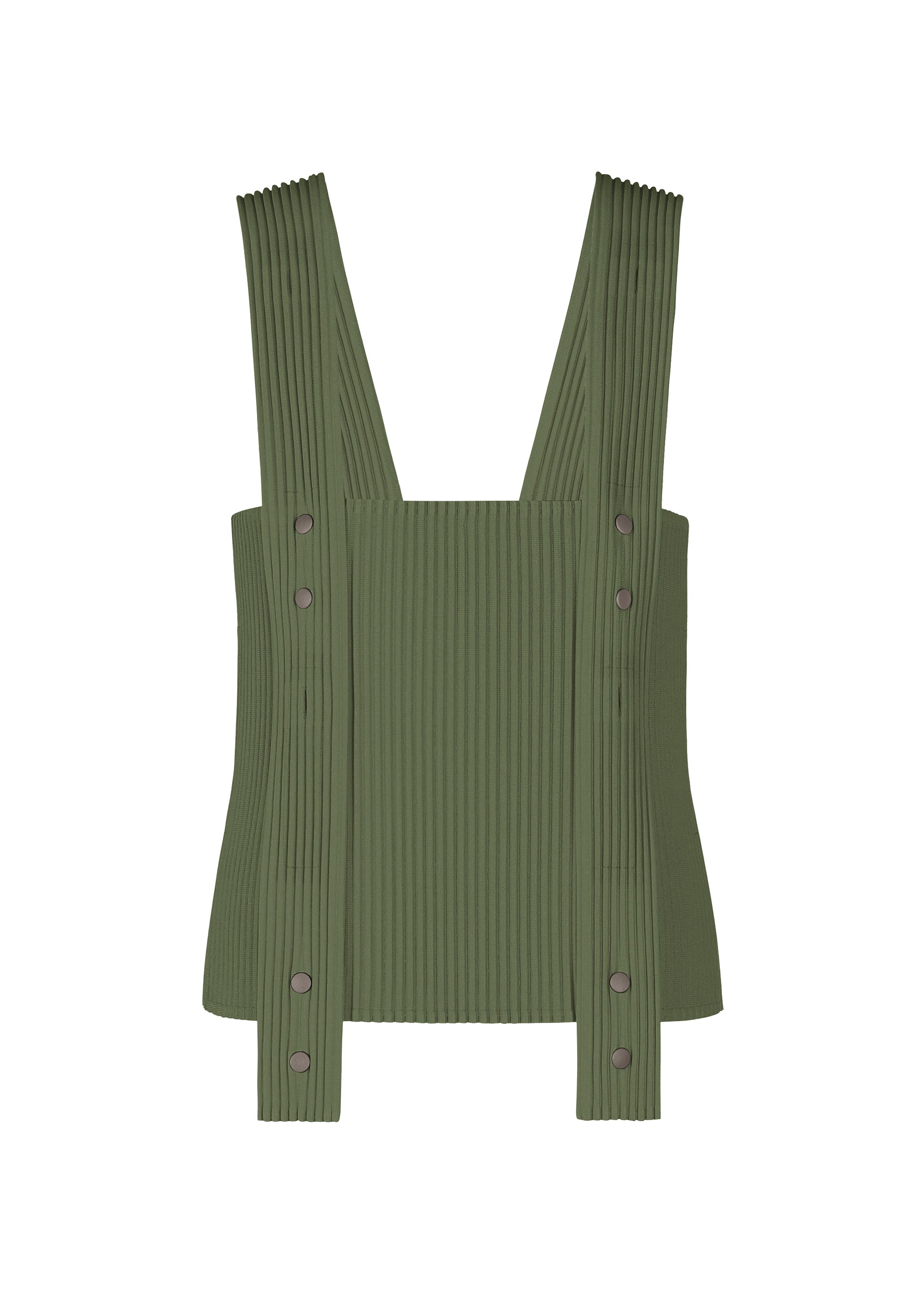 イッセイミヤケ Vest ベスト ジレ ベロア プリーツ加工 M 茶色 ブラウン ISSEY MIYAKE - イッセイミヤケ Vest ベスト ジレ ベロア プリーツ加工