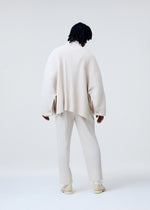 A model wears the Homme Plisse Issey Miyake MONTHLY COLORS MARCH prêt à porter.