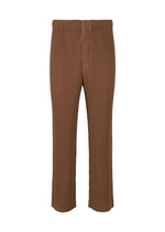 A product shot of the Homme Plisse Issey Miyake COLOR PLEATS 2 pants in brown (48), recurring_style.