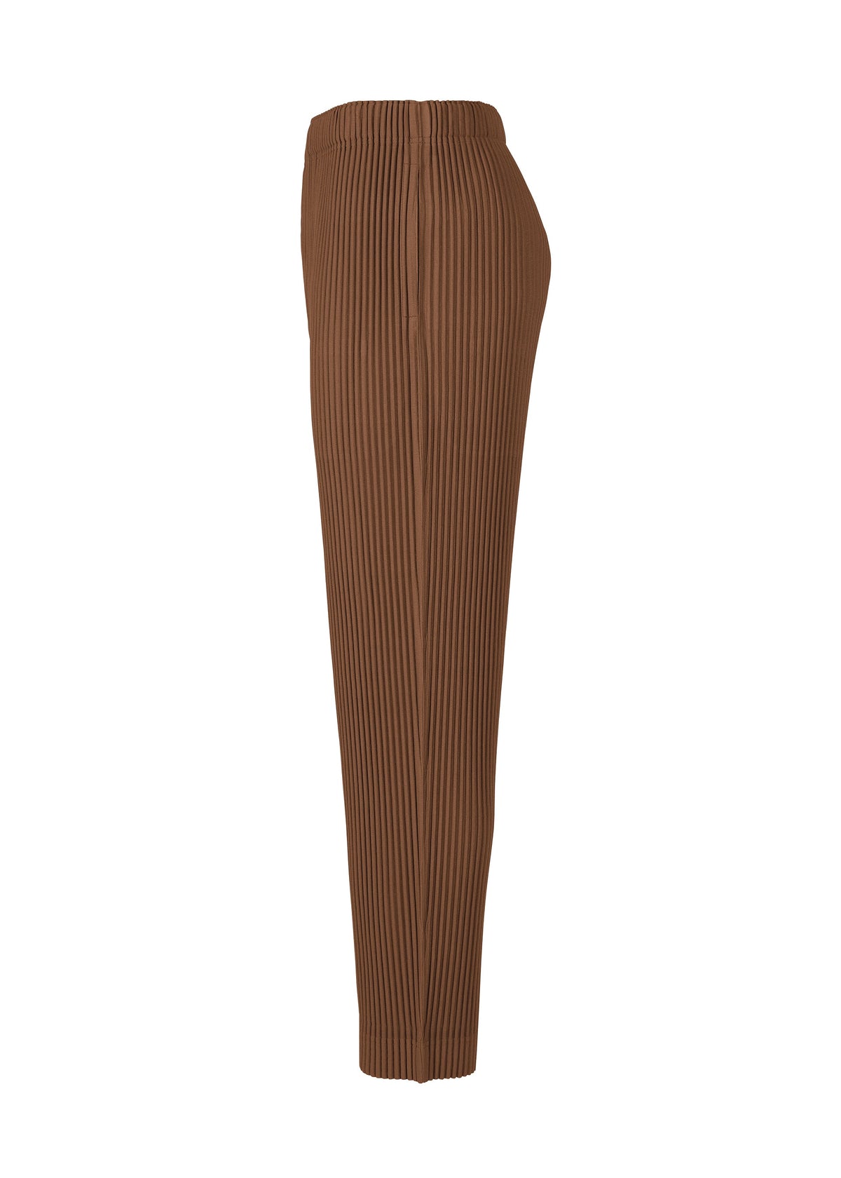 A detail shot of the Homme Plisse Issey Miyake COLOR PLEATS 2 pants.