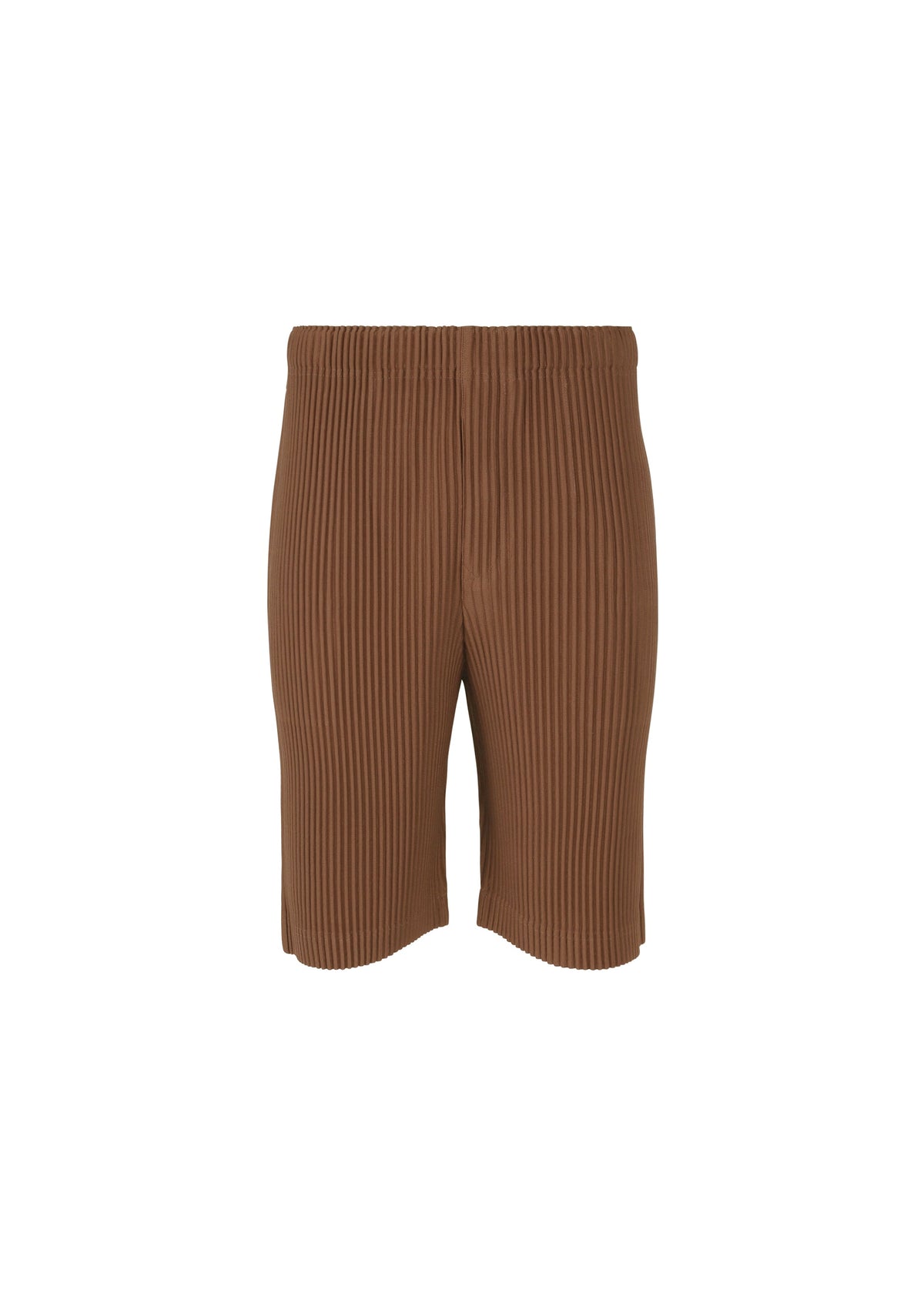 A product shot of the Homme Plisse Issey Miyake COLOR PLEATS 2 pants in brown (48), recurring_style.