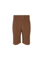 A product shot of the Homme Plisse Issey Miyake COLOR PLEATS 2 pants in brown (48), recurring_style.