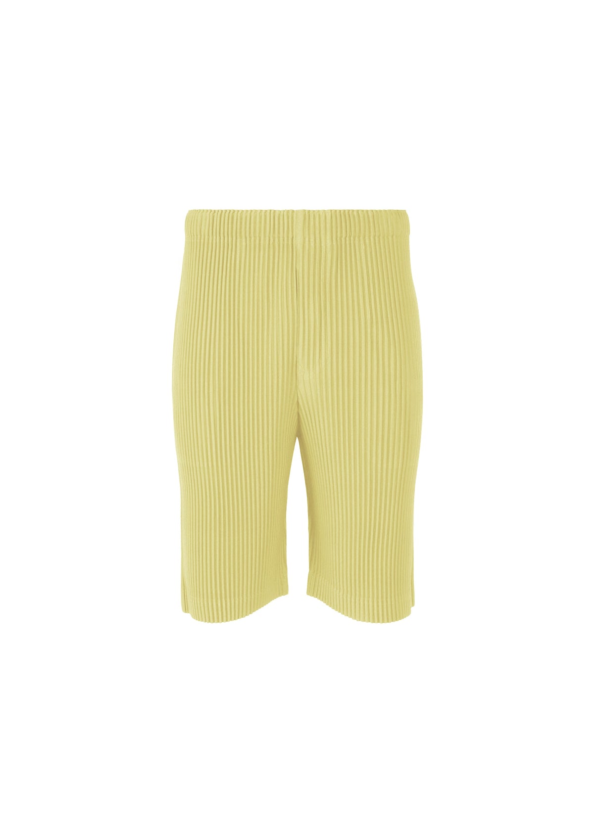 A product shot of the Homme Plisse Issey Miyake COLOR PLEATS 2 trousers in agave cream green (64), recurring_style.