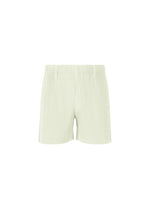 A product shot of the HOMME PLISSÉ ISSEY MIYAKE TAILORED PLEATS 3 trousers in duomo green.