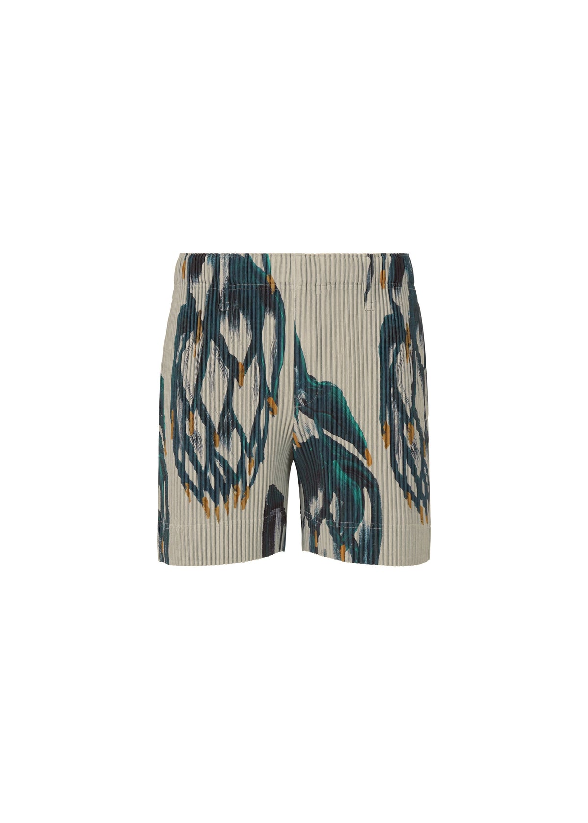 A product shot of the Homme Plisse Issey Miyake FRUITS VEGETABLES trousers in grey (12), recurring_style.