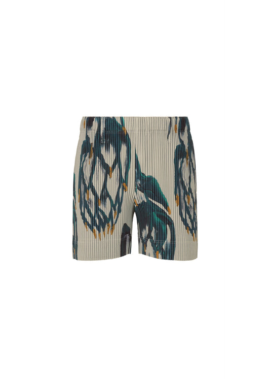 A product shot of the Homme Plisse Issey Miyake FRUITS VEGETABLES trousers in grey (12), recurring_style.