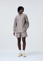 STRIPE JERSEY Trousers Brown
