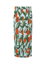 A product shot of the Homme Plisse Issey Miyake FRUITS VEGETABLES skirt in blue (72), recurring_style.