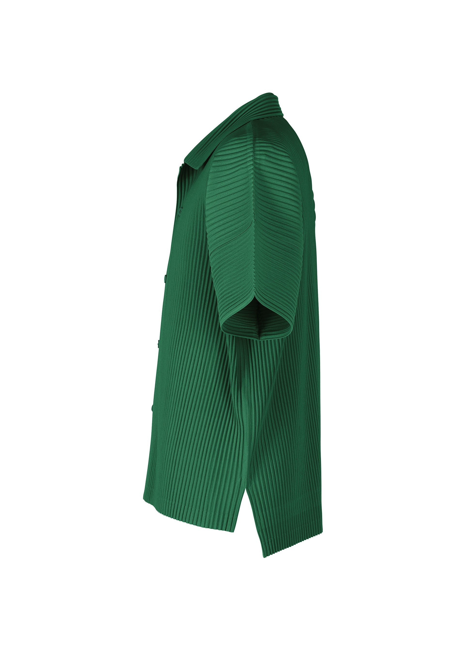A detail shot of the Homme Plisse Issey Miyake MONTHLY COLORS MAY shirt.