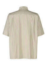 A detail shot of the Homme Plisse Issey Miyake STRIPE JERSEY shirt.