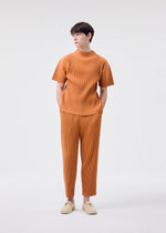 A model wears the Homme Plisse Issey Miyake MONTHLY COLORS MARCH prêt à porter.