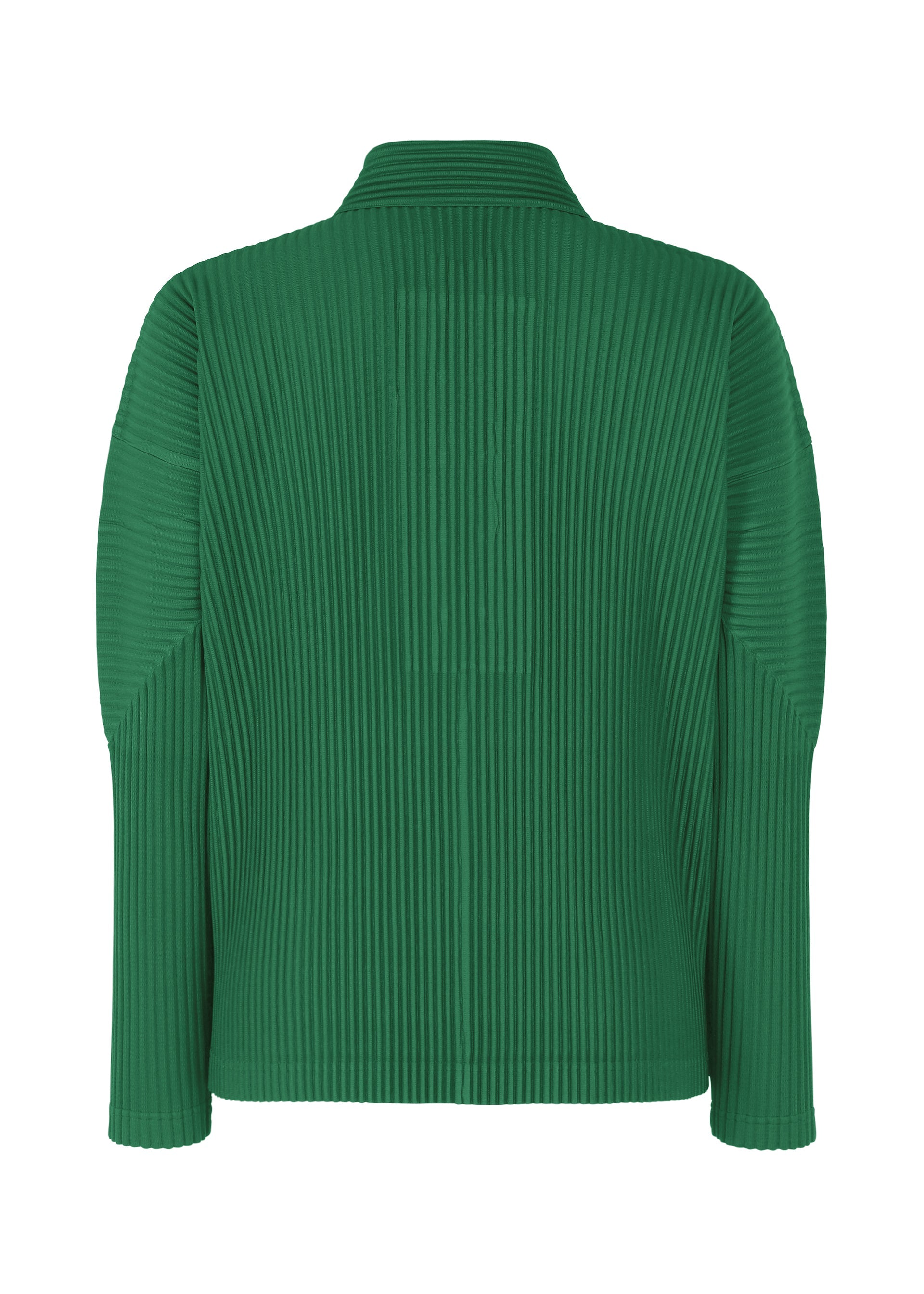 A detail shot of the Homme Plisse Issey Miyake MONTHLY COLORS MAY shirt.