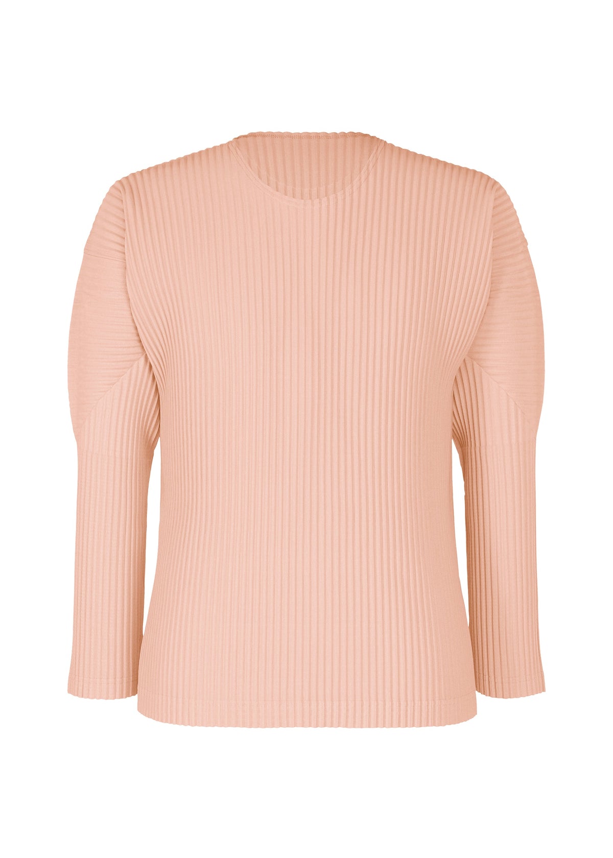A product shot of the Homme Plisse Issey Miyake COLOR PLEATS 2 top in natural wine red (25), recurring_style.