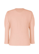 A product shot of the Homme Plisse Issey Miyake COLOR PLEATS 2 top in natural wine red (25), recurring_style.