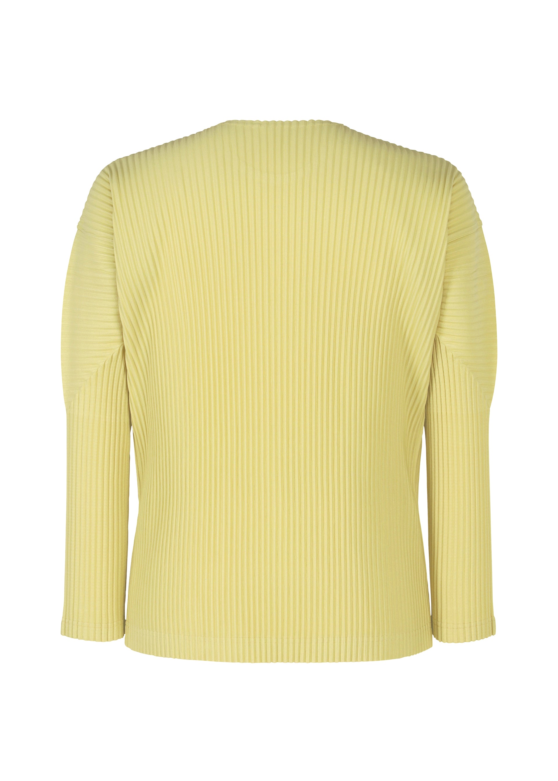 A detail shot of the Homme Plisse Issey Miyake COLOR PLEATS 2 top.