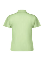 A detail shot of the HOMME PLISSÉ ISSEY MIYAKE AGAVE MESH t-shirt.