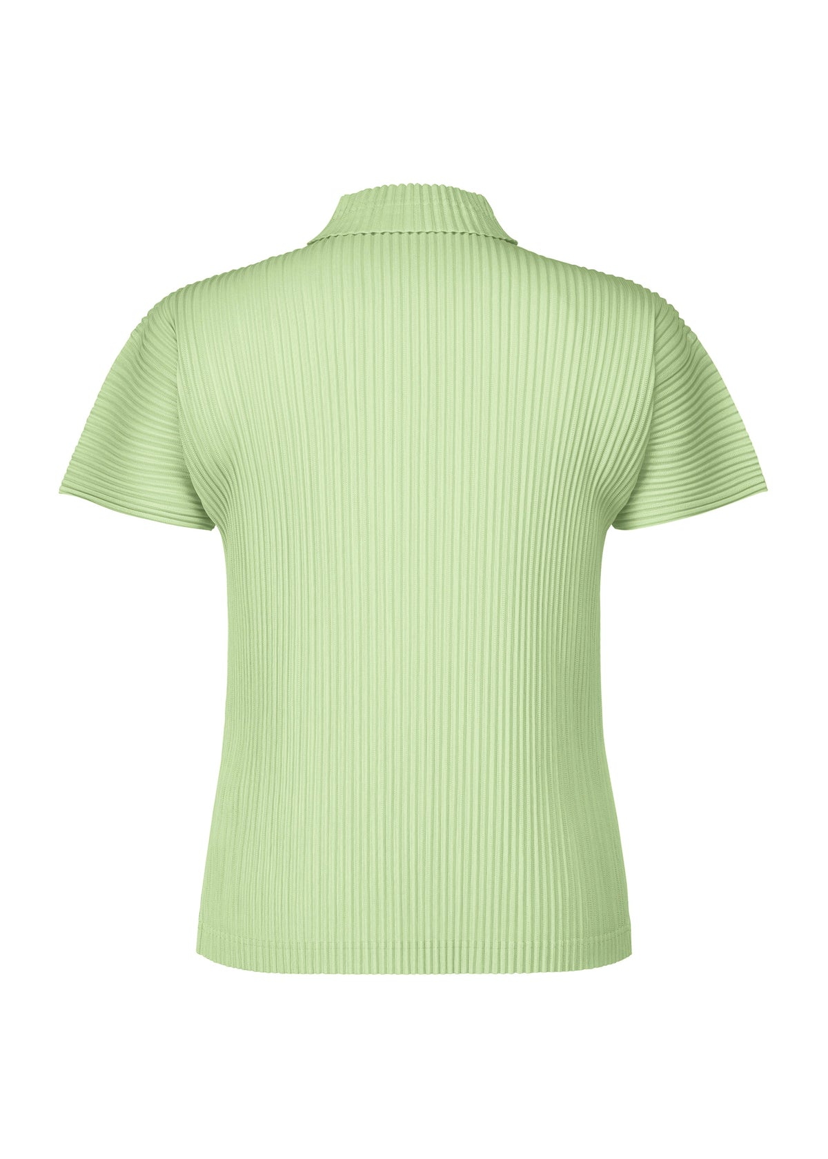 A detail shot of the HOMME PLISSÉ ISSEY MIYAKE AGAVE MESH t-shirt.