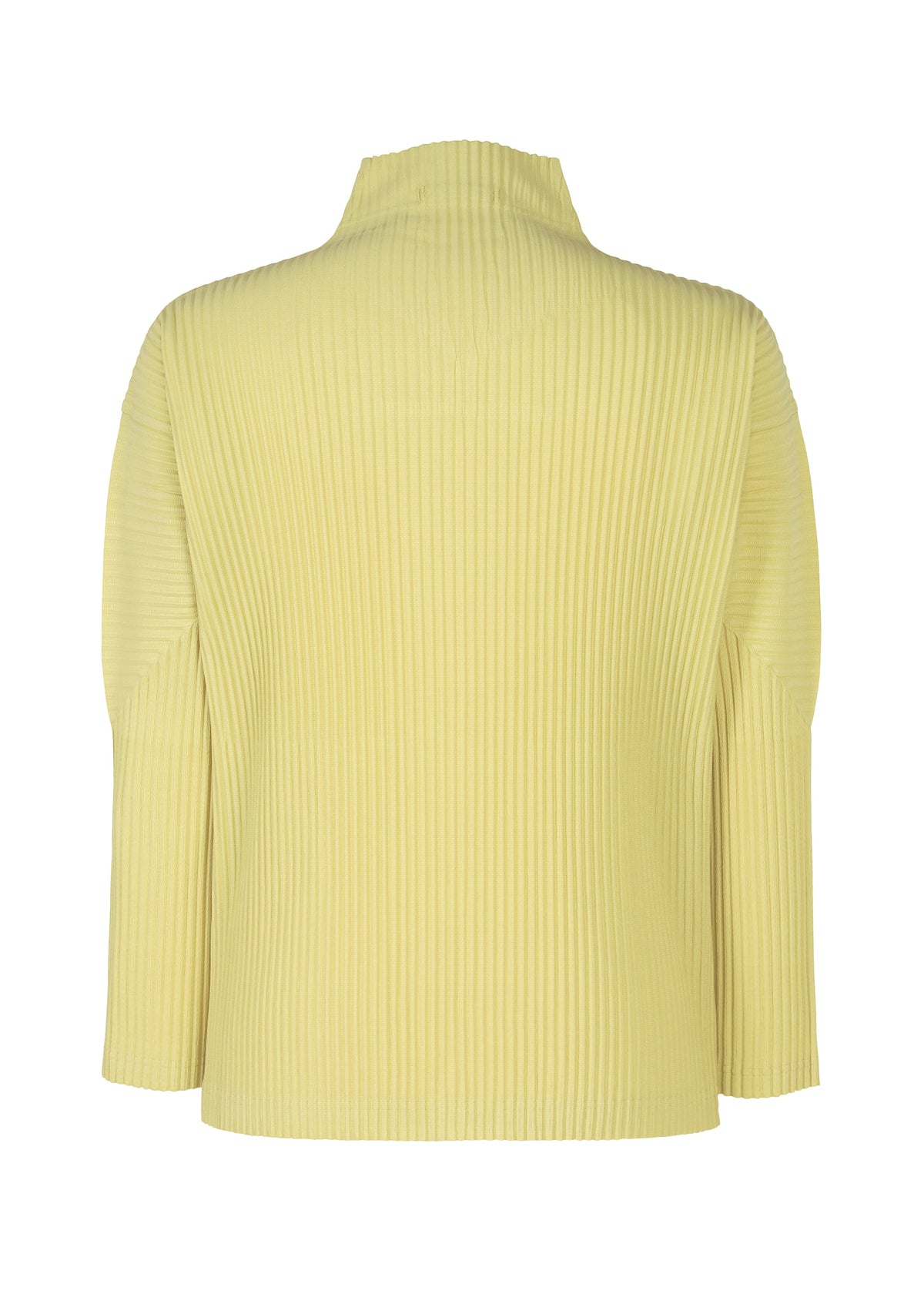 A detail shot of the Homme Plisse Issey Miyake COLOR PLEATS 2 blouson.